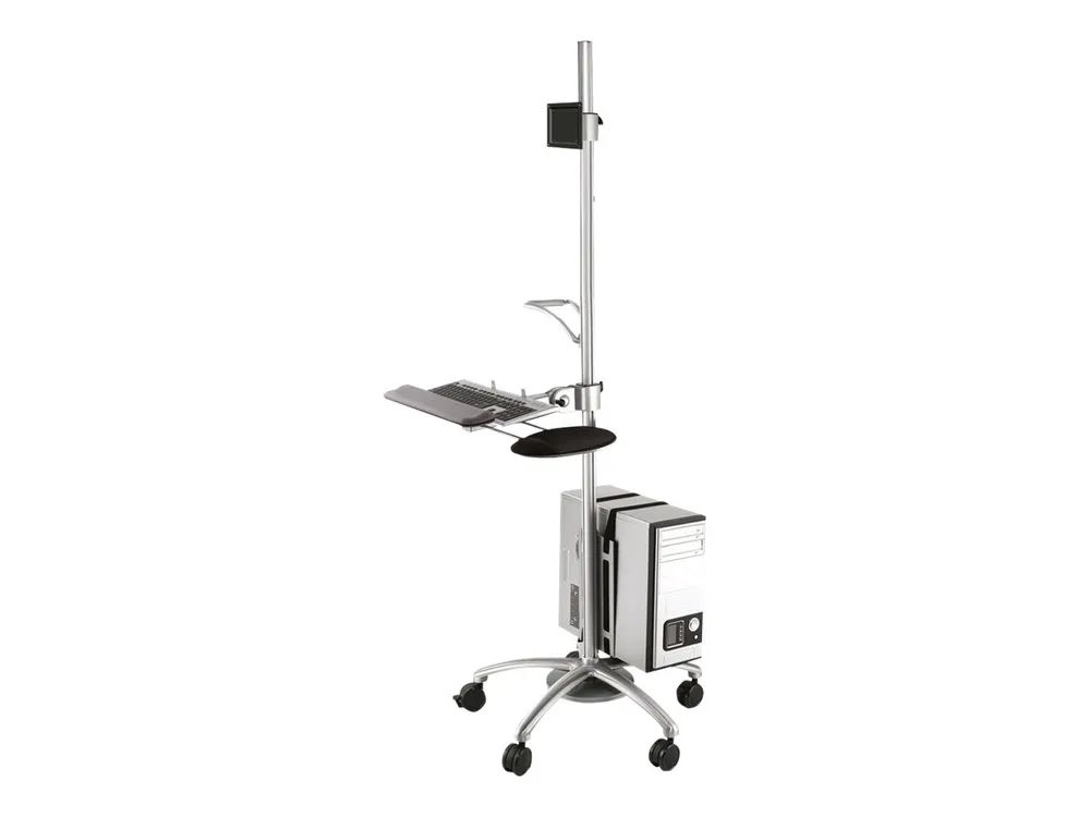 Neomounts FPMA-MOBILE1800 - Wagen - für LCD-Display / PC-Ausrüstung - Silber - Bildschirmgröße: 25.4-68.6 cm (10"-27")