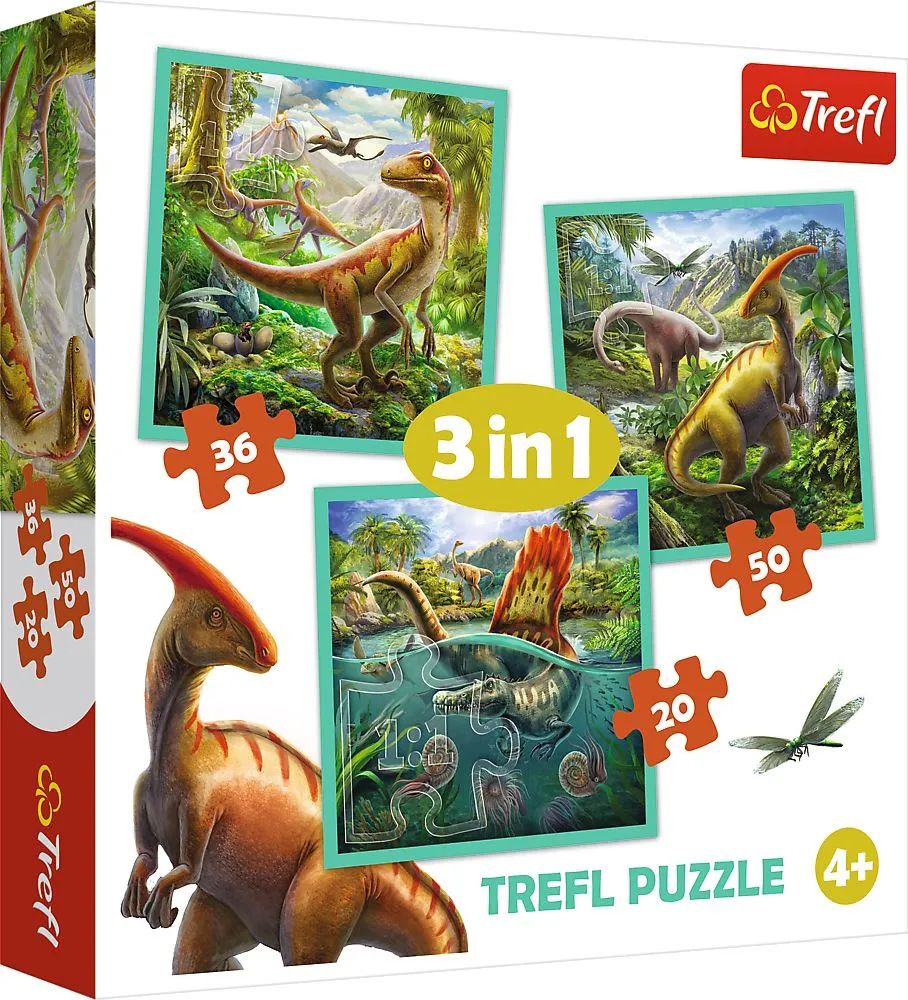 Trefl S.A. Pz. 3in1 Dinosaurier