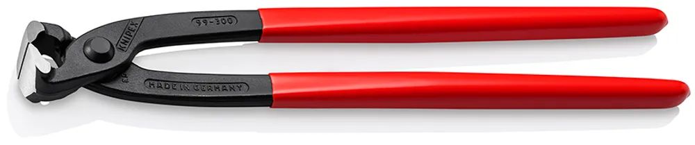 KNIPEX Monierzange (Rabitz- oder Flechterzange) mit Kunststoff überzogen schwarz atramentiert 300 mm
