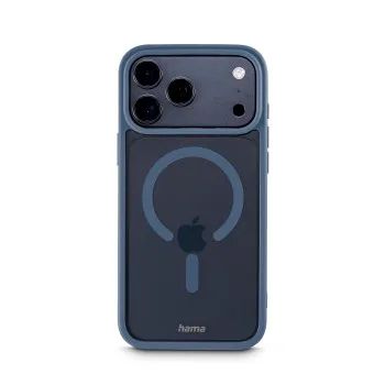 Hama Handyhülle "Frame Protect" f iPhone 17 Pro Max, magnetisch, durchsichtig,Bl