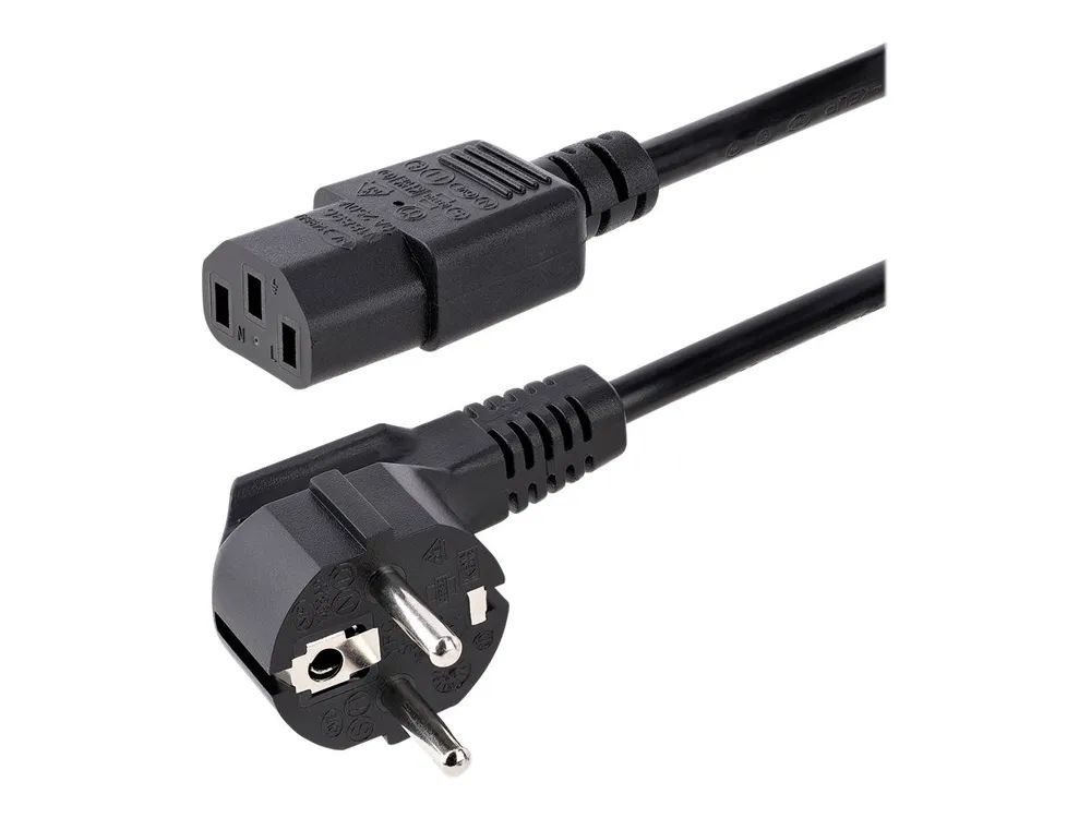 StarTech.com 1 m C13 Stromkabel, EU Schuko auf C13, 10A 250V, Netzkabel - Stromkabel - power CEE 7/7 (S)