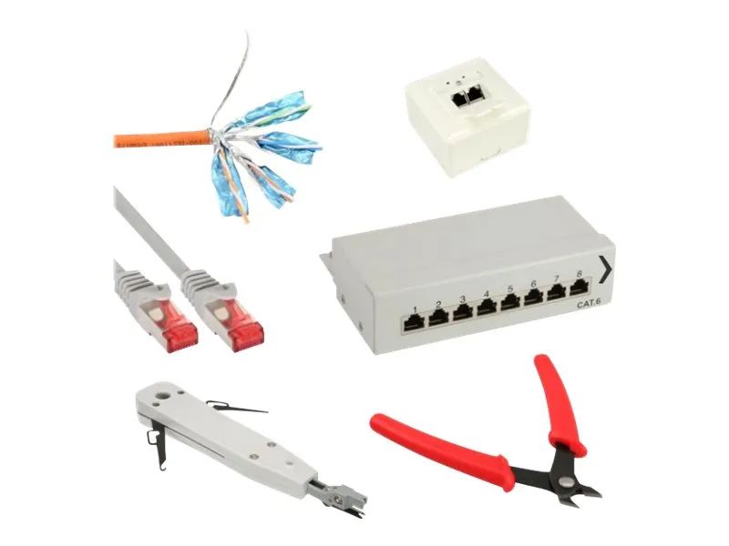 InLine Cat.6 Netzwerk Installations Kit