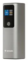 Verbatim Charge 'n' Go - Induktive Power Bank - Magnethalterung - 27000 mAh - 65 Watt - Fast Charge - 3 Ausgabeanschlussstellen (24 pin USB-C)