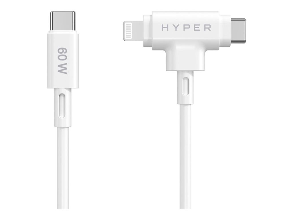 Targus HyperJuice - Lightning-Kabel - 24 pin USB-C männlich zu 24 pin USB-C, Lightning männlich