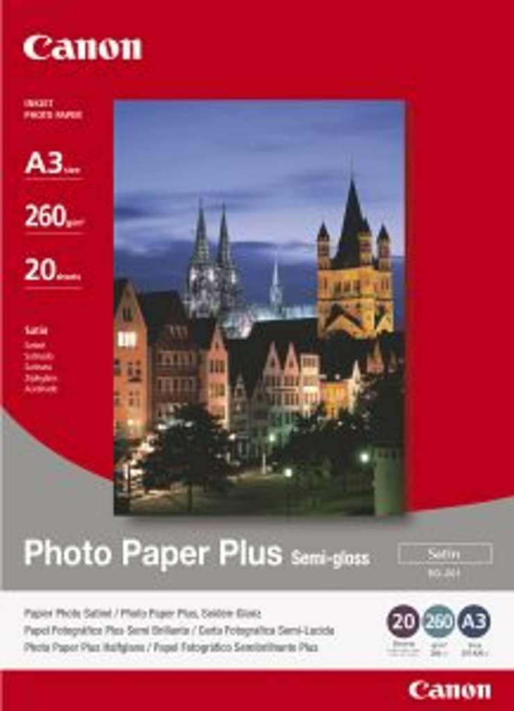 Canon Photo Paper Plus SG-201 - Halbglänzend - A3 (297 x 420 mm)