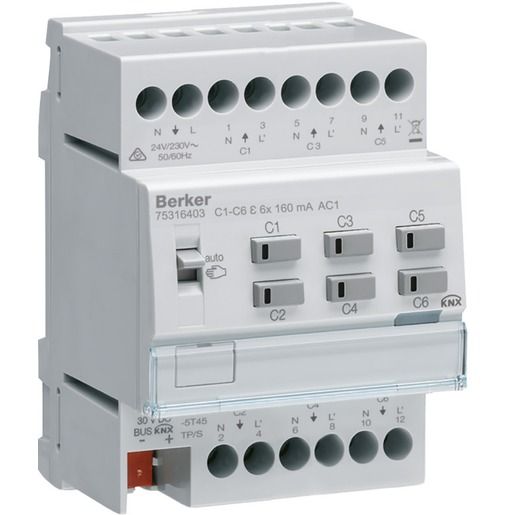 Berker HEIZUNGSAKTOR 6FACH / BERKER 75316403 KNX 75316403