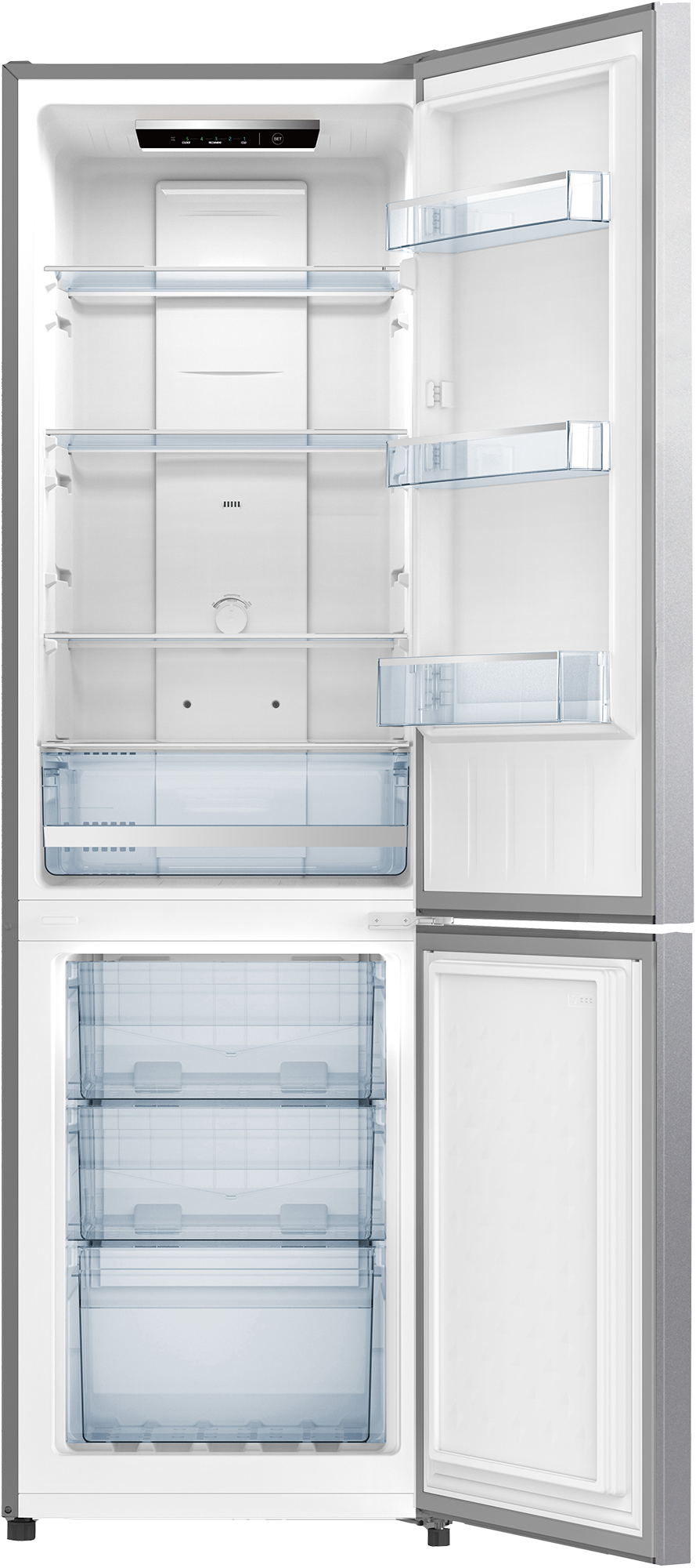 Beko B3RCNO256S Kühl-/Gefrierkombination, Nutzinhalt:250 L - Silber