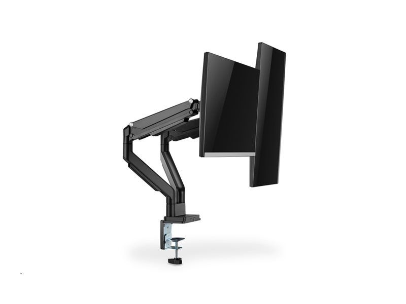 DIGITUS Dual Monitorhalter mit Gasdruckfeder und Klemmbefestigung