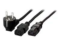 Equip Stromkabel - power CEE 7/7 (M) zu power IEC 60320 C13