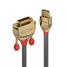 Lindy Gold Line - Videokabel - HDMI (M) bis DVI-D (M)