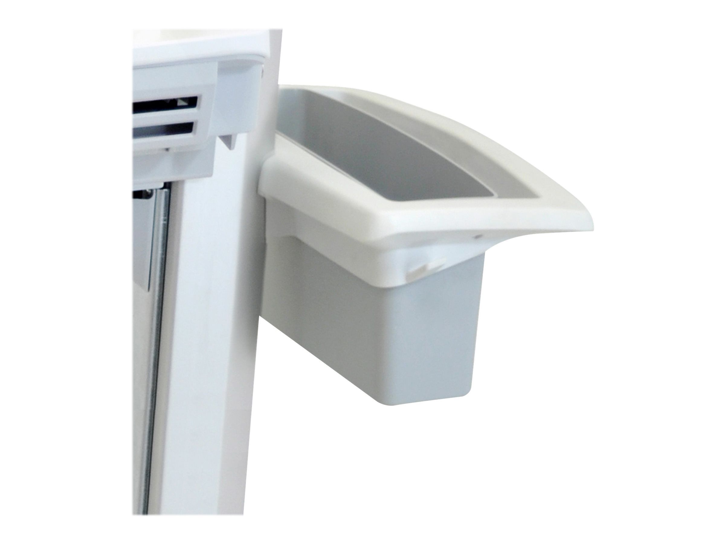 Ergotron EMR Laptop Cart - Wagen - für Notebook / PC-Ausrüstung - Kunststoff, Aluminium, verzinker Stahl - Grau, weiß, Polished Aluminum - Bildschirmgröße: bis zu 43,9 cm (bis zu 17,3")