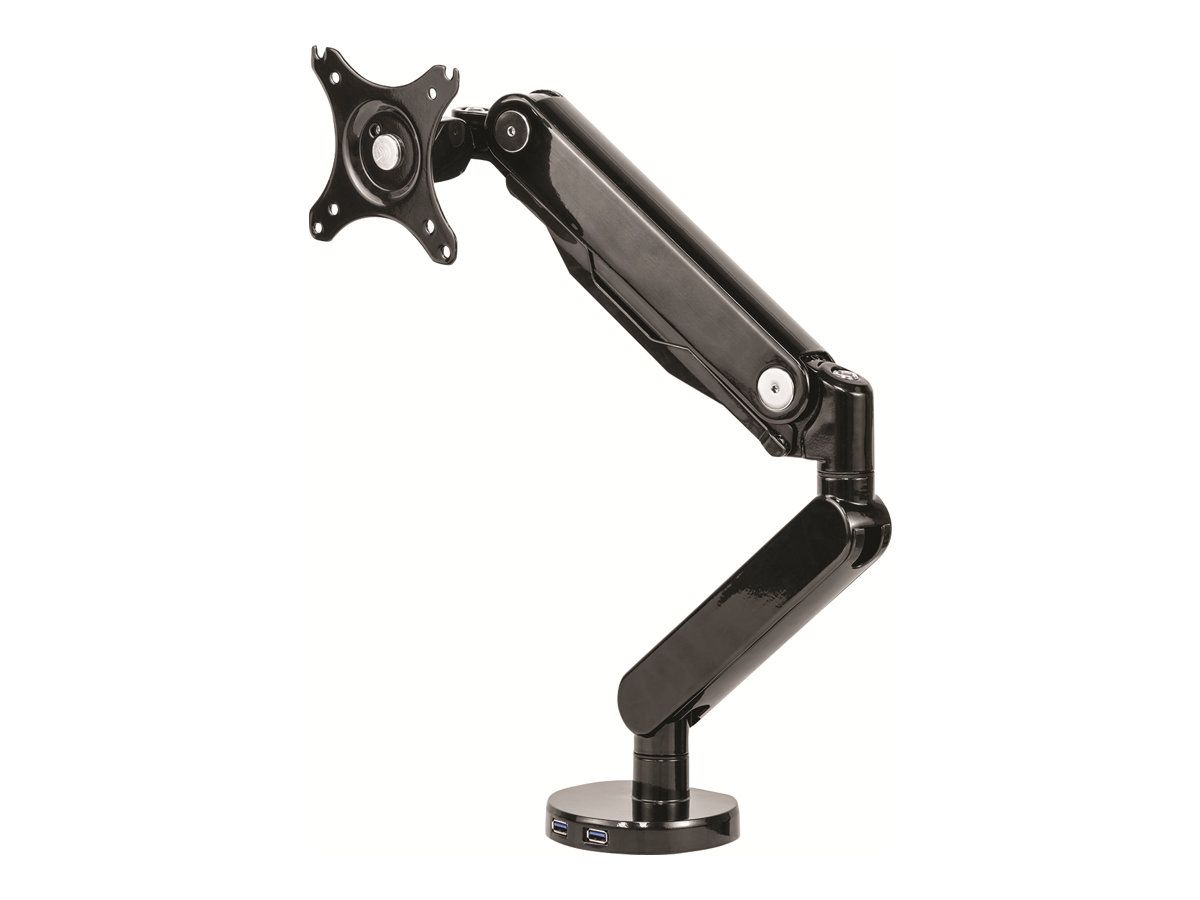 Fellowes Platinum Monitor Arm - Befestigungskit - einstellbarer Arm - für Monitor - Aluminium, Stahl, Kunststoff - Schwarz - Bildschirmgröße: bis zu 81,3 cm (bis zu 32 Zoll)