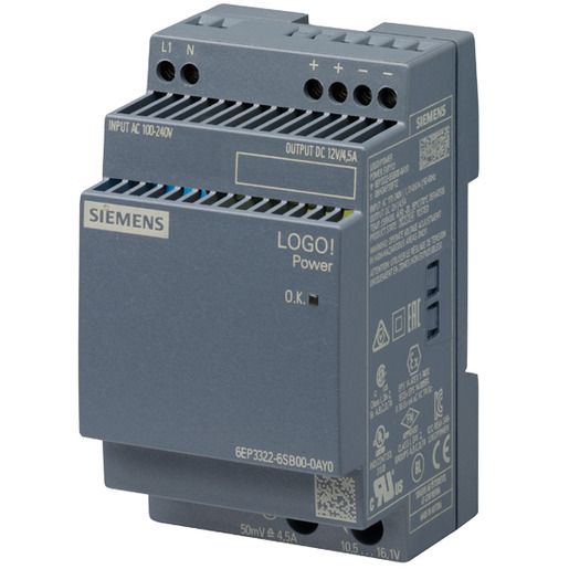 Siemens LOGO!Power 12 V / 4,5 A / SIEMEN 6EP3322-6SB00-0AY0