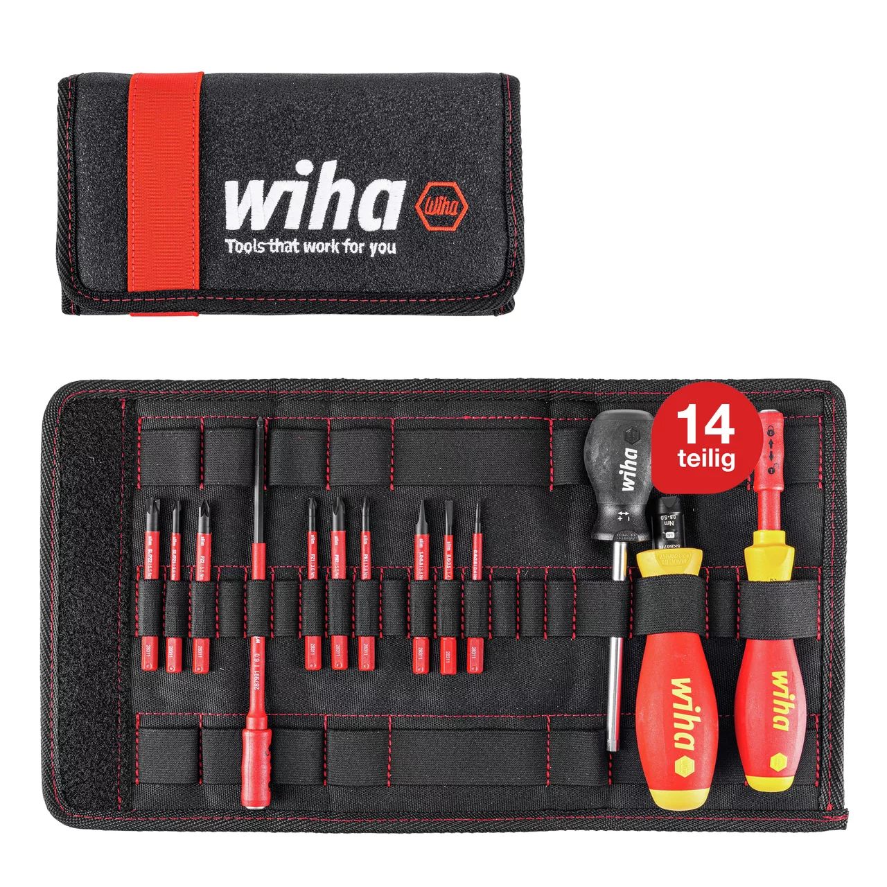 Wiha Drehmoment-Schraubendreher Set TorqueVario®-S electric gemischt 14-tlg.