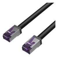 Flexline Patchkabel cat. 6A S/FTP, kurze Bauform, PIMF, schwarz, 5,0m