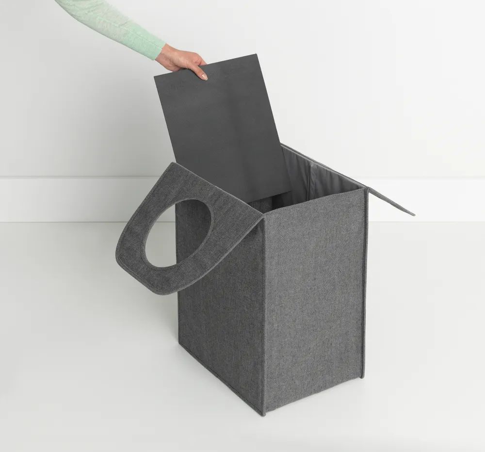 Brabantia Wäschekorbtasche rechteckig, 55L - Pepper Black