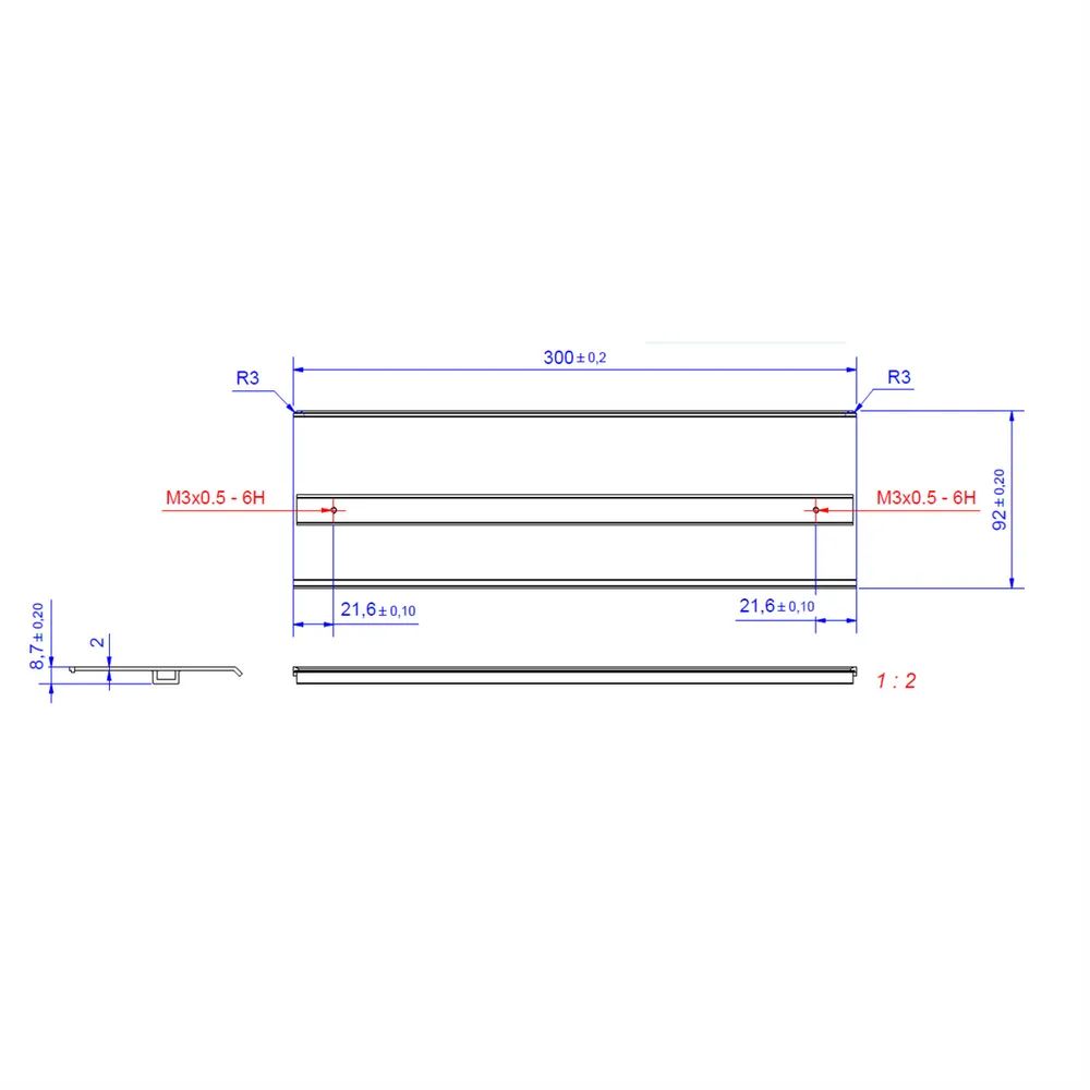 BACHMANN TOP FRAME Deckel 4-fach EV1 eloxiert