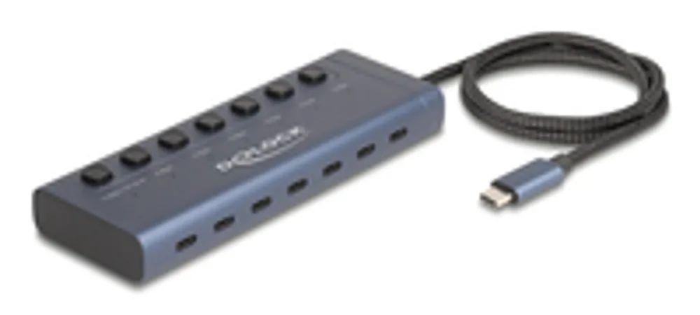 Delock Hub - 6 x USB-C + 1 x USB-C (Spannungsversorgung)