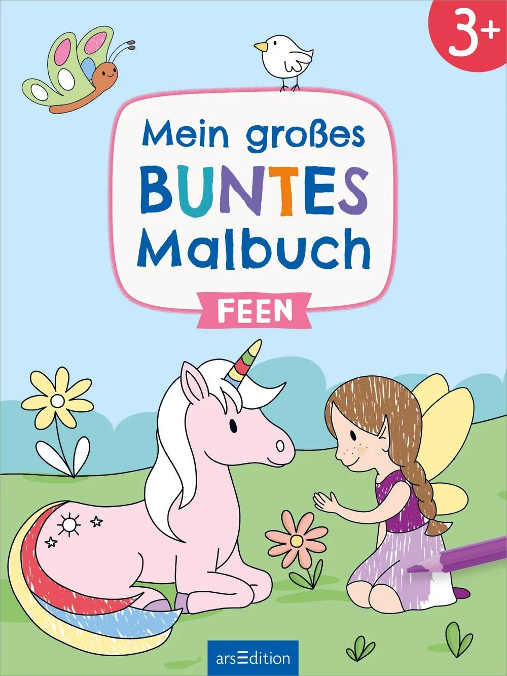 Ars Edition GmbH Gr. buntes Malbuch: Feen