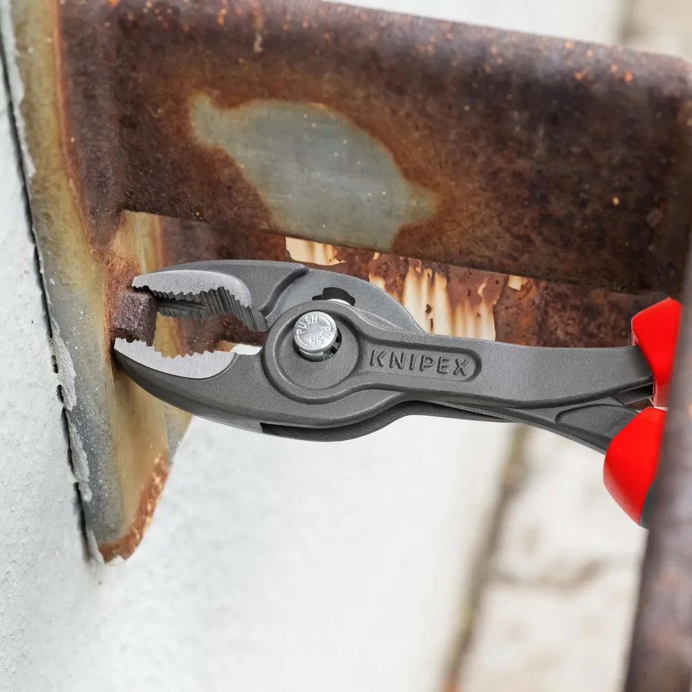 KNIPEX TwinGrip Front- und Seitengreifzange mit Comfort-Griffen grau atramentiert 200 mm