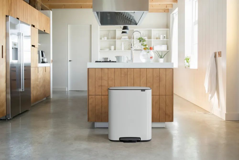 Brabantia Bo Treteimer, 2 x 30L - White