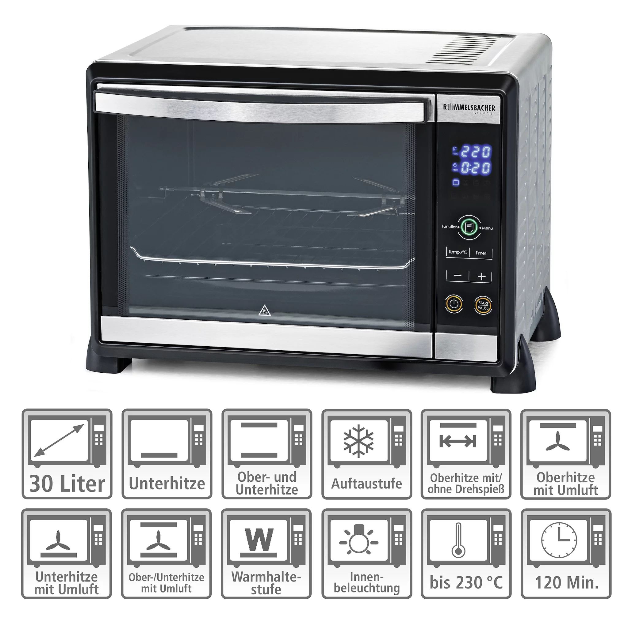 ELECTRONIC BAKING & GRILLING OVEN BGE 1580/E