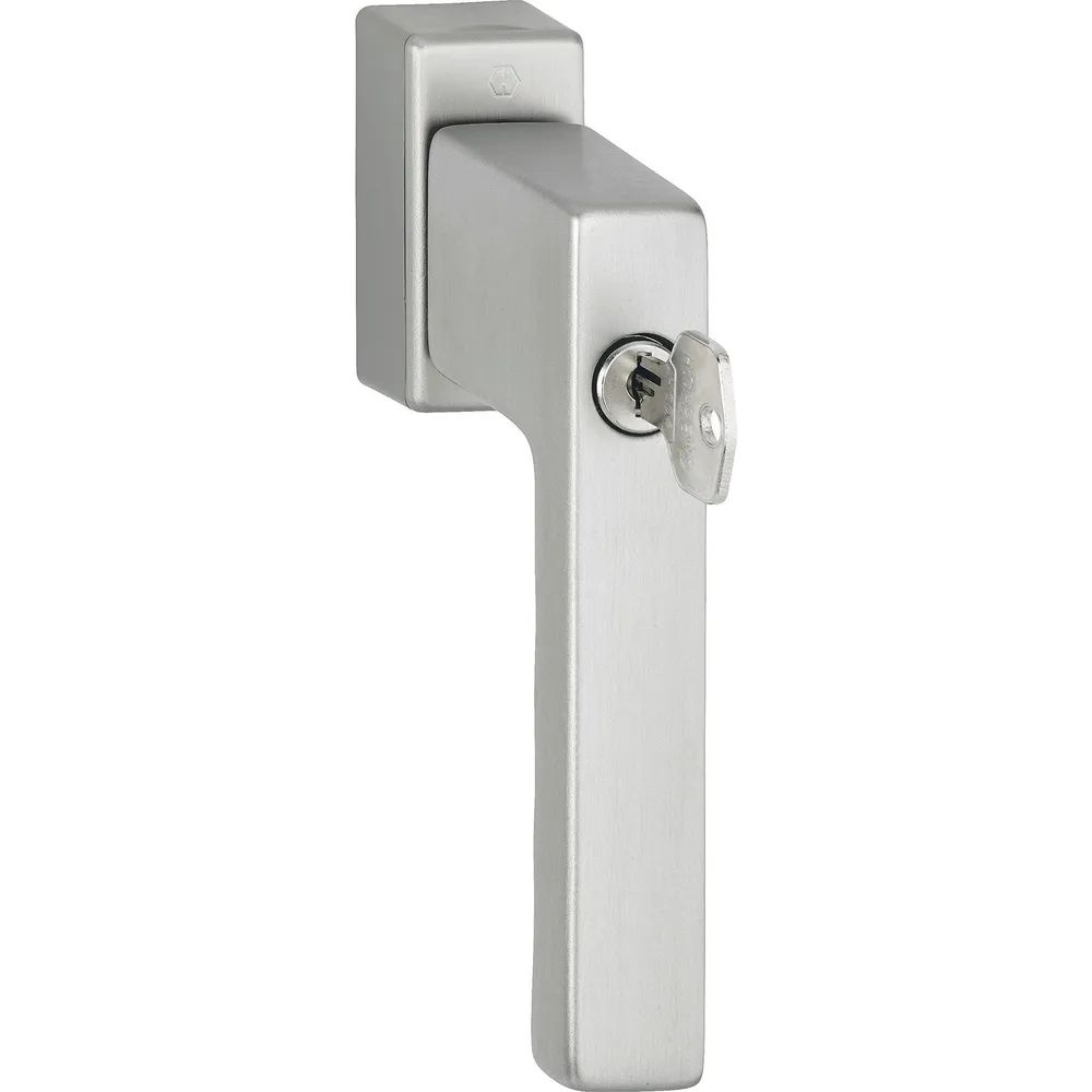 HOPPE Fenstergriff TOULON Sperrzylinder Secustik, VK 32-42 mm, edelstahlfarben