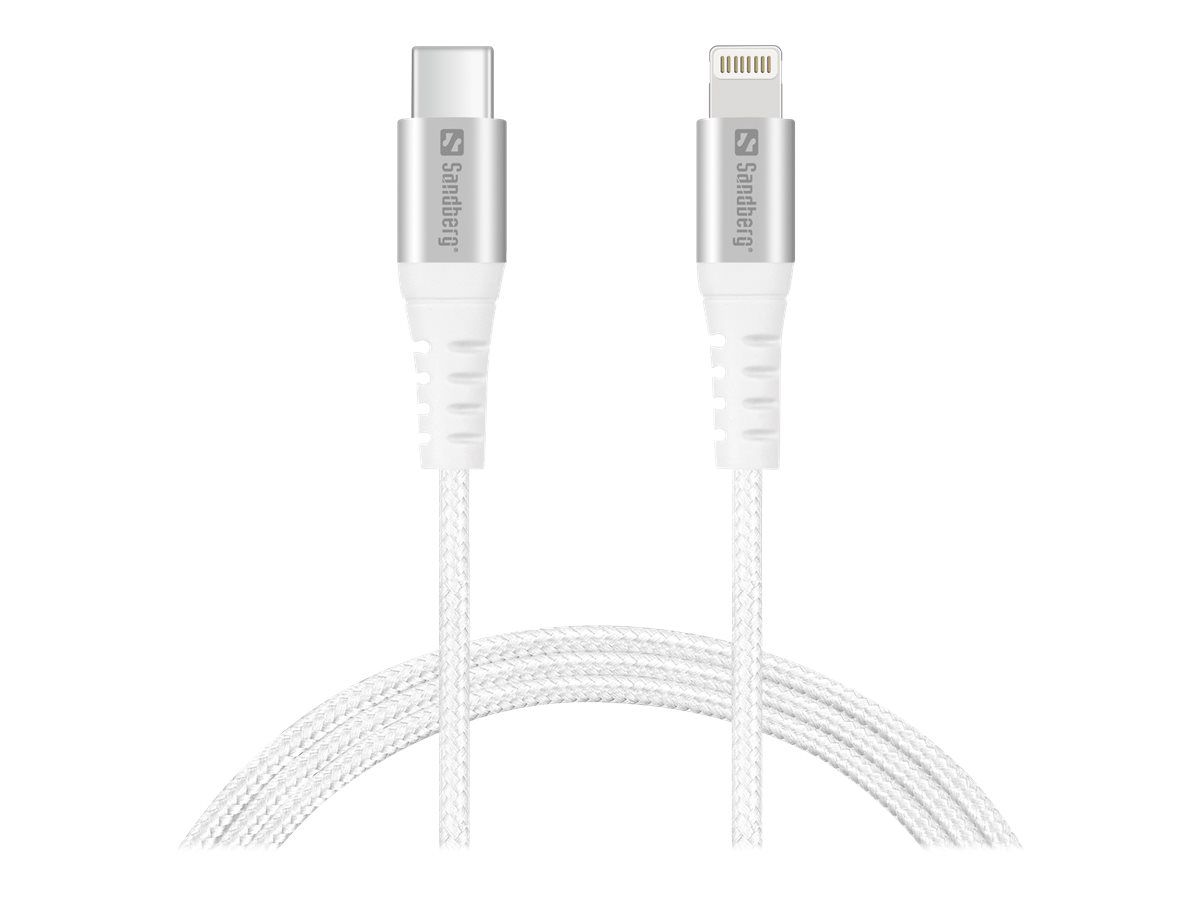 SANDBERG Lightning-Kabel - Lightning männlich zu USB-C männlich - 1 m - für Apple iPad/iPhone/iPod (Lightning)