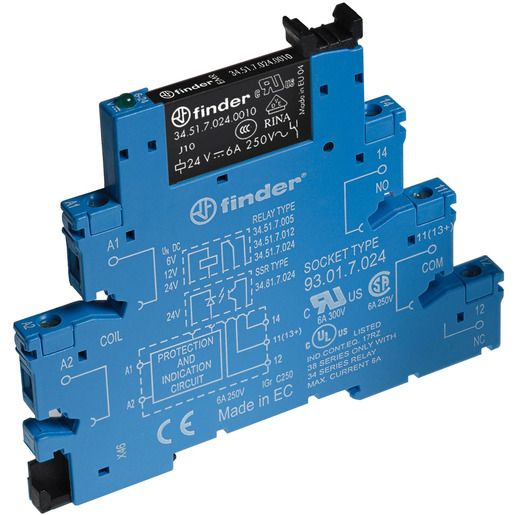 Finder KOPP.RELAIS 1W 6A 12VDC/AC / FINDER 38.51.0.012.0060