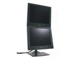 Ergotron DS100 - Befestigungskit (28" Stange, Basis, 2 Drehgelenke, 2 VESA-Adapter) - schmal - für 2 LCD-Displays - Stahl, Aluminium - Schwarz - Bildschirmgröße: bis zu 68,6 cm (bis zu 27 Zoll)