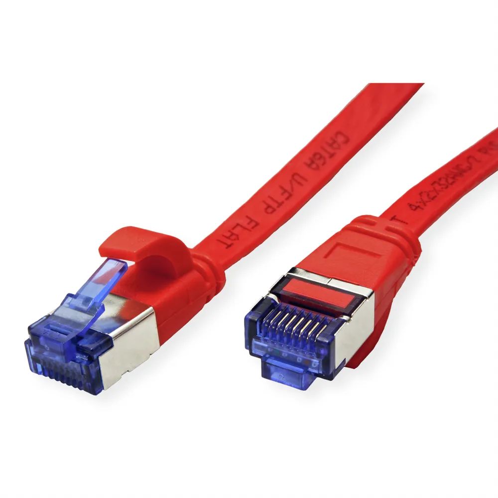 VALUE Patchkabel Cat.6A (Class EA) FTP, extra-flach, rot, 5 m