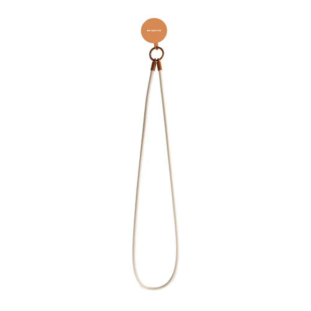 CASE&ME Silikon Handykette, Smartphone Necklace universal, braun