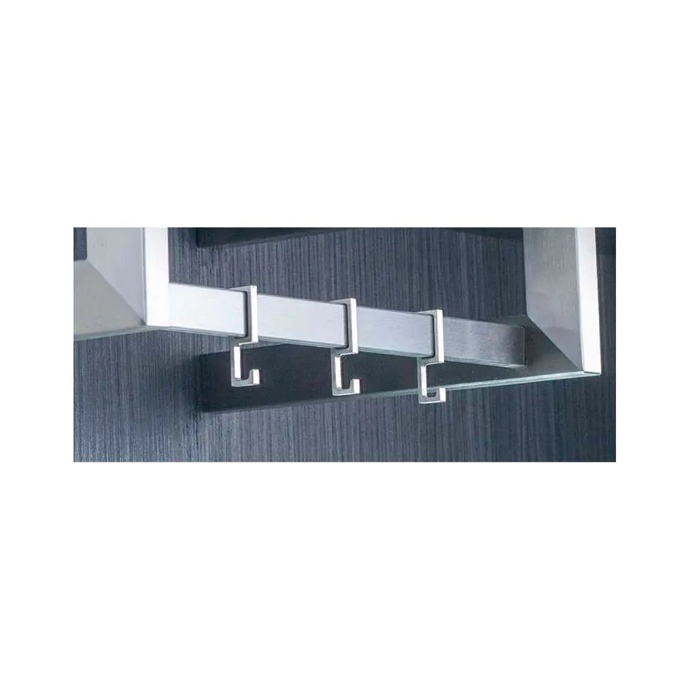 Simausrom Edelstahlrohr Nano Länge 600 mm, 25 x 10 mm, Edelstahl gebürstet