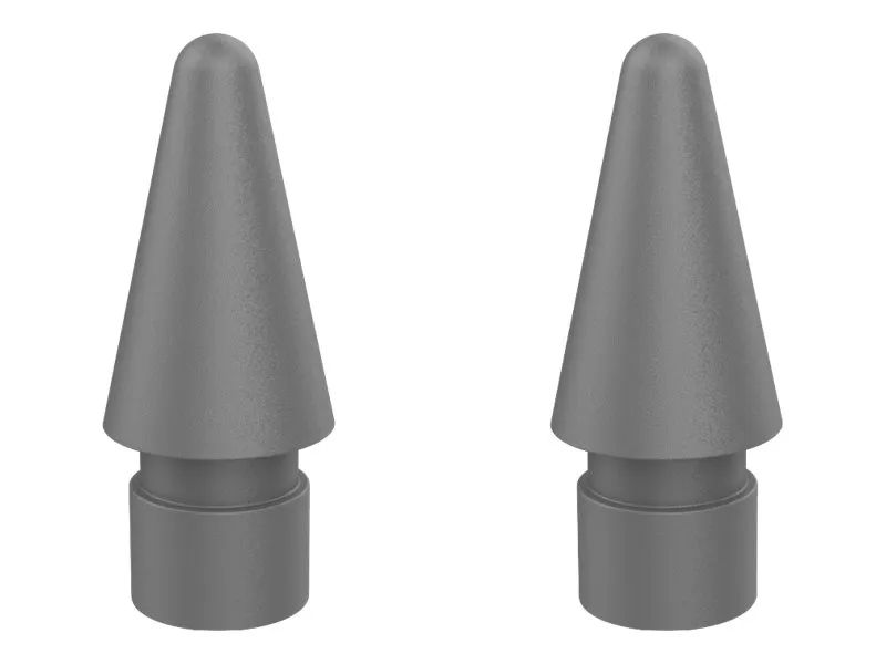 DEQSTER Aktive Stylusspitze - extra feine Spitze - Grau (Packung mit 2)