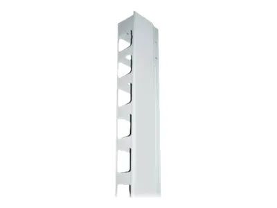 Intellinet 19" Wall Mount Rails, 12U, Black, 2-pack - Kabelführungsplatte für Schaltschrank - Grau, RAL 7035 - 42HE - 48.3 cm (19")