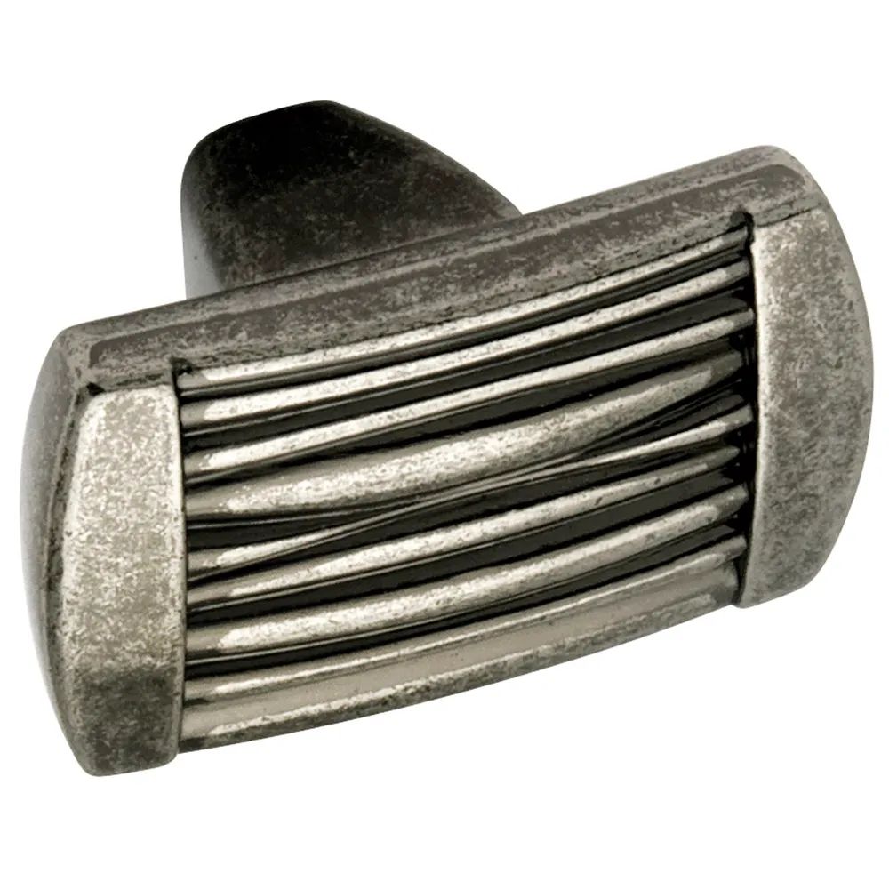 Siro Knopf Argentum Breite 37 mm, Höhe 22 mm, ZN altsilber