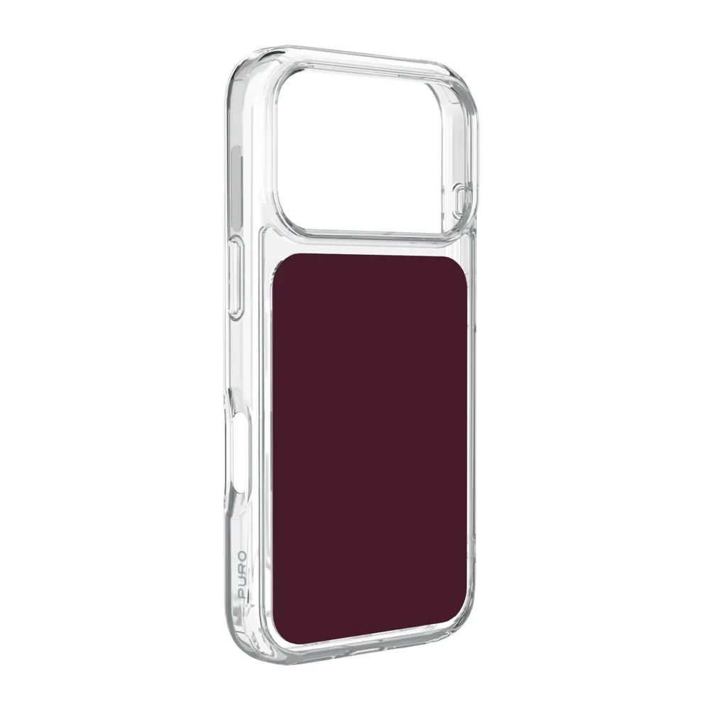 PURO PLATE MAG MagSafe kompatibles Cover für iPhone 18 PRO MAX, rot