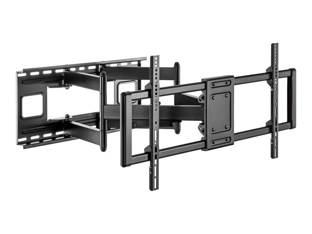 VivoLink Befestigungskit (Wandmontage, einstellbarer Montagearm, VESA-Halterung) - Voll beweglich - für Flachbildschirm - extra groß - Aluminium, Stahl - Schwarz - Bildschirmgröße: 109.2-254 cm (43"-100")
