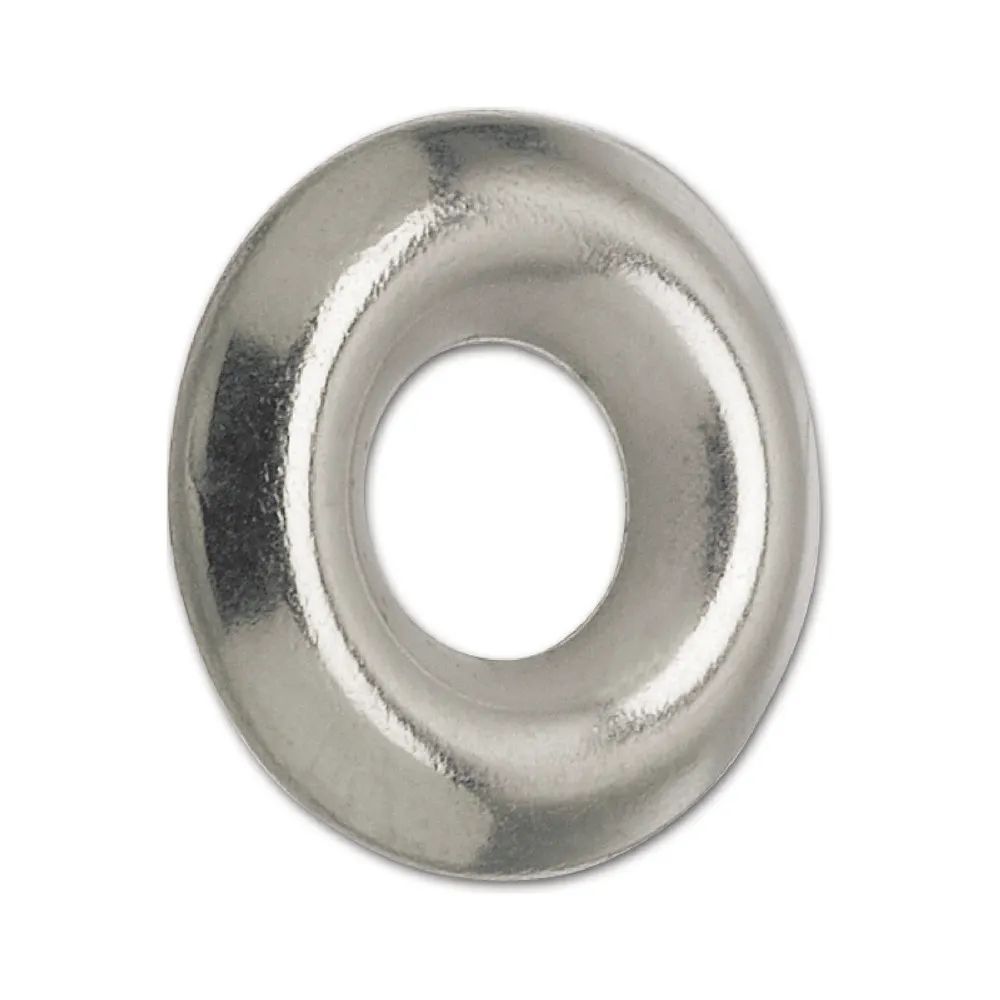 Dransfeld GmbH & Co.KG Polsternägel-Zierkappen Fassonscheibe 6.0x20 Eisen vernickelt für Senkschrauben