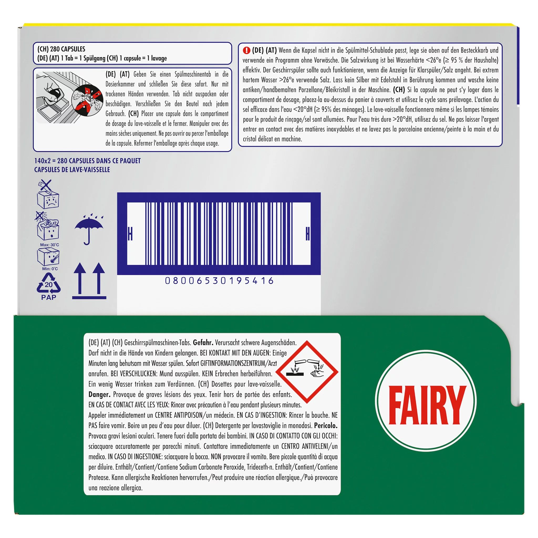 Fairy Professional All In One Spülmaschinentabs 140 Stk.