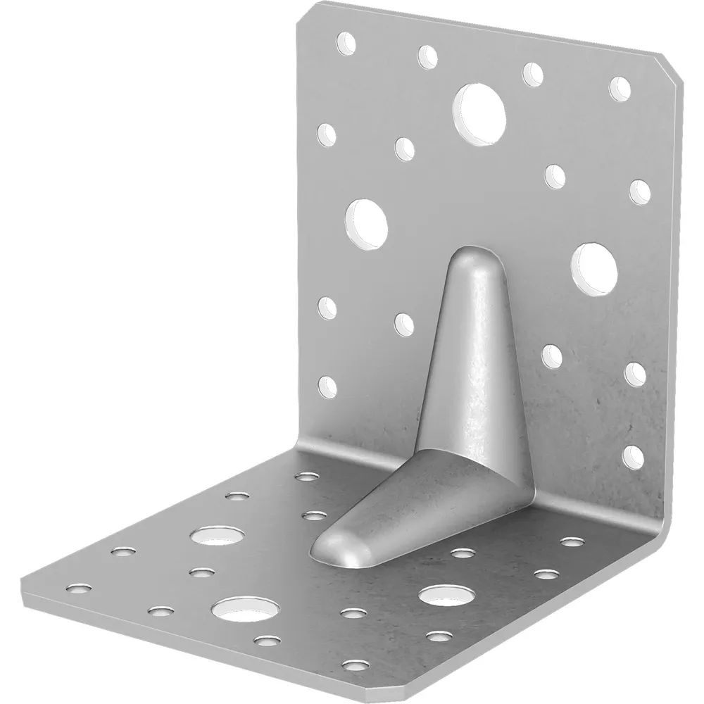 GH Winkelverbinder 90/100S mit Steg / 100x90x100x3 - Stahl feuerverzinkt