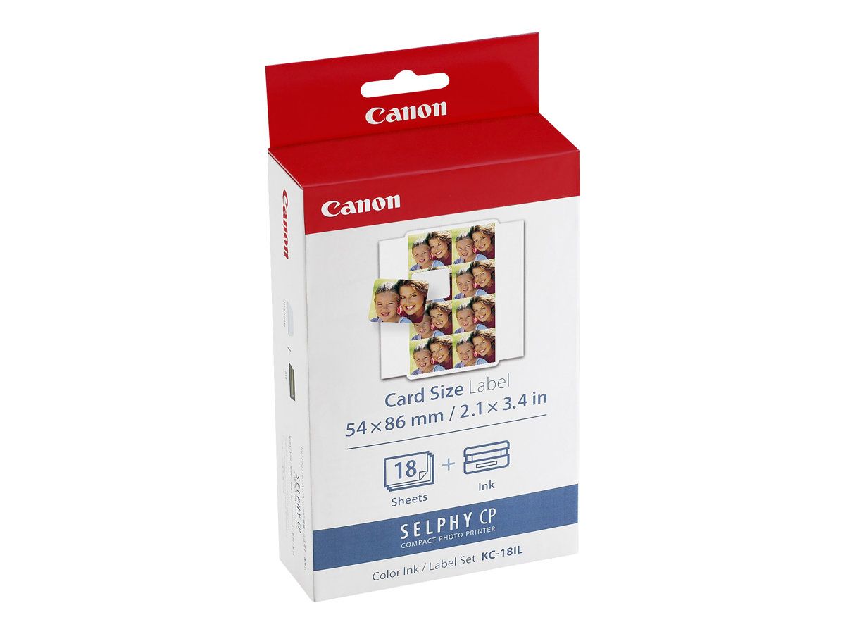 Canon KC-18IL - Gelb, Cyan, Magenta - 17.3 x 22 mm 144 Stck. (18 Bogen x 8)