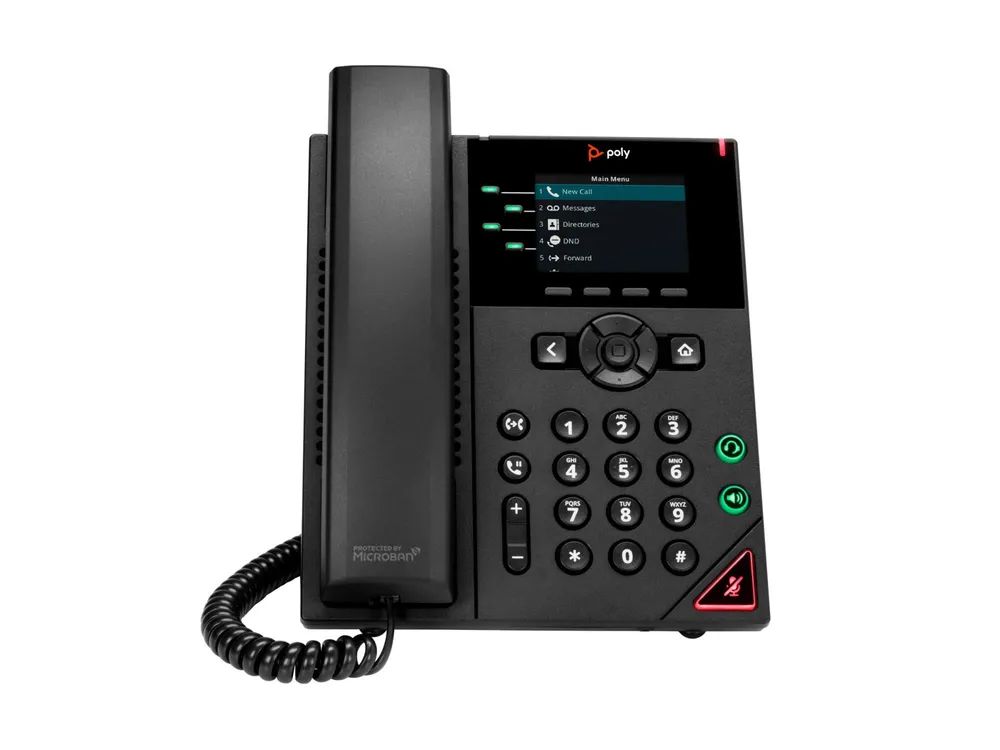 Poly HP Poly VVX 250 - VoIP-Telefon - dreiweg Anruffunktion