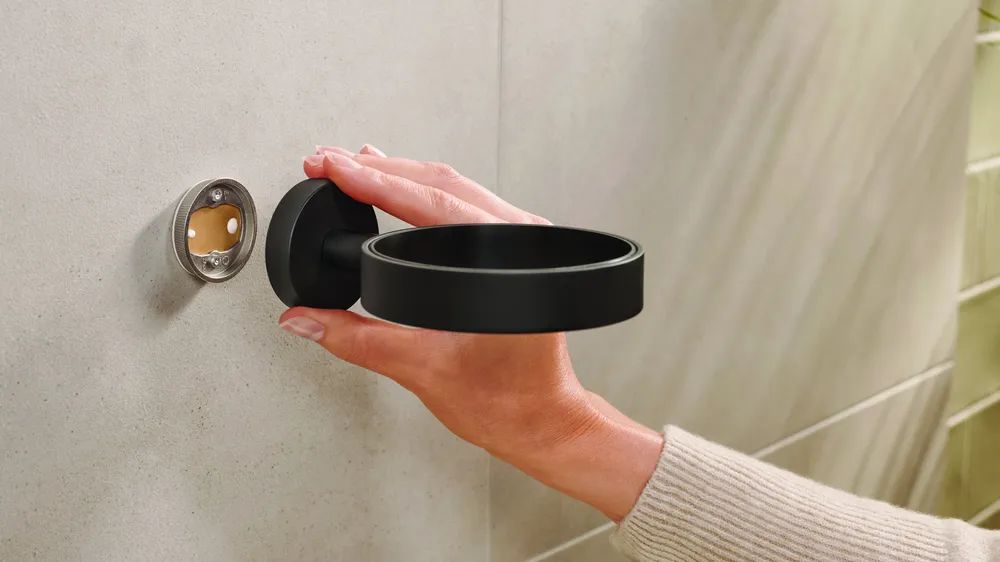 tesa® Moon Black WC-Bürstengarnitur
