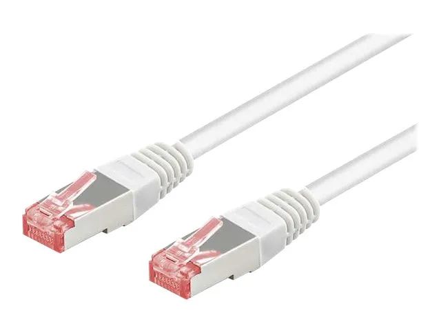 Goobay Netzwerkkabel - RJ-45 (M) zu RJ-45 (M) 50cm weiß