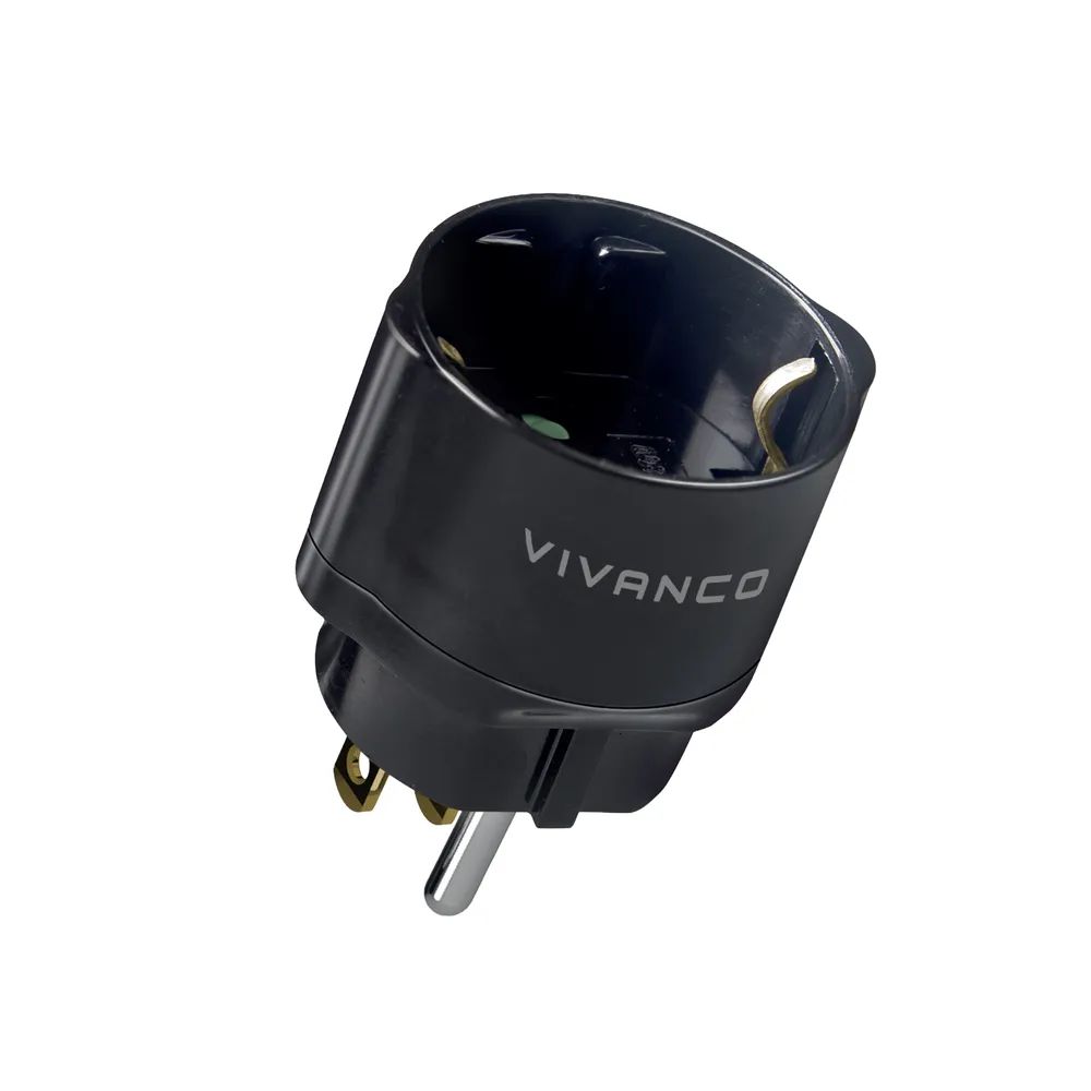 VIVANCO Reisestecker USA, Schuko Buchse - USA Stecker