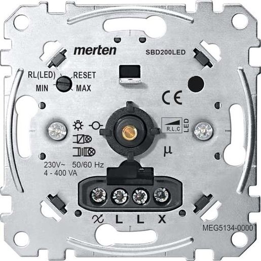 Merten UNIV.DIMMER LED 200W/400W / MERTEN MEG5134-0000