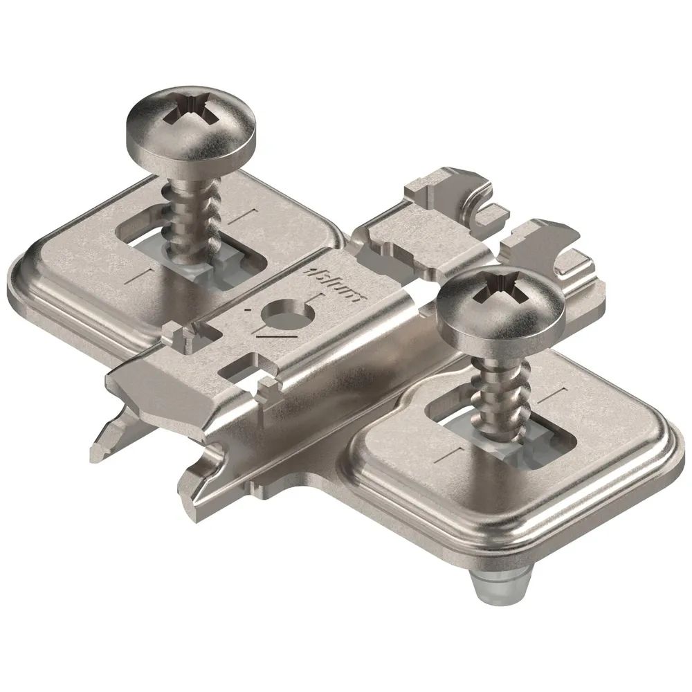 BLUM CLIP Kreuzmontageplatte, Stahl, EXPANDO, Distanz 0 mm