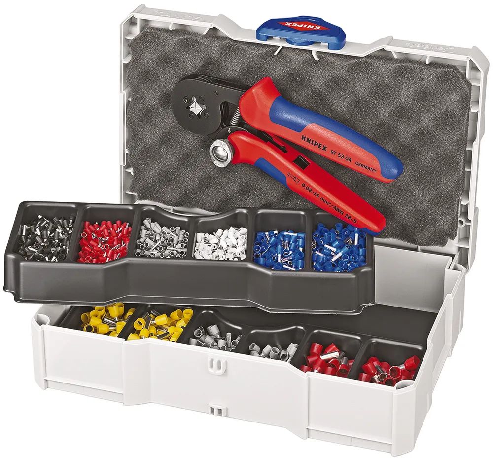 KNIPEX Crimp-Sortiment für Aderendhülsen 9-teilig 265 mm