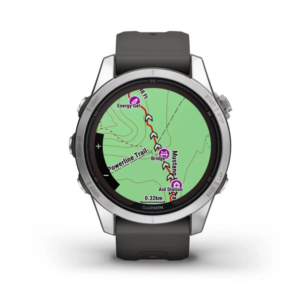 Garmin Fenix 7S Pro Solar, Graphit/Edelstahl